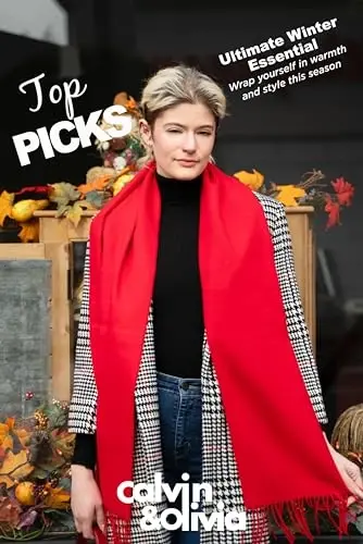 CALVIN & OLIVIA Lightweight Ultra-Soft Scarf - Perfect Holiday Gift for Men & Women - CALVIN (1)