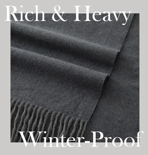 CALVIN & OLIVIA Lightweight Ultra-Soft Scarf - Perfect Holiday Gift for Men & Women - 4