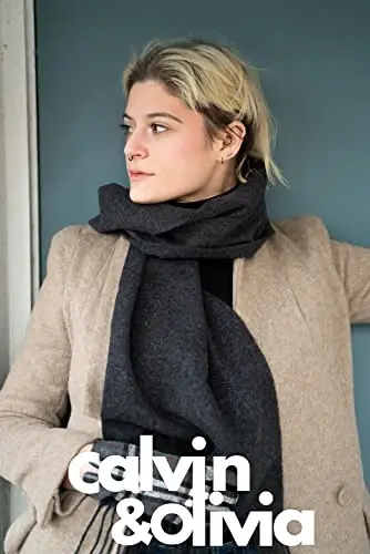 CALVIN & OLIVIA Lightweight Ultra-Soft Scarf - Perfect Holiday Gift for Men & Women - 5