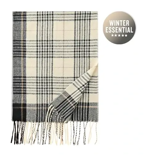 CALVIN & OLIVIA Lightweight Ultra-Soft Scarf - Perfect Holiday Gift for Men & Women - Calvin (1)