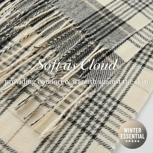 CALVIN & OLIVIA Lightweight Ultra-Soft Scarf - Perfect Holiday Gift for Men & Women - 5