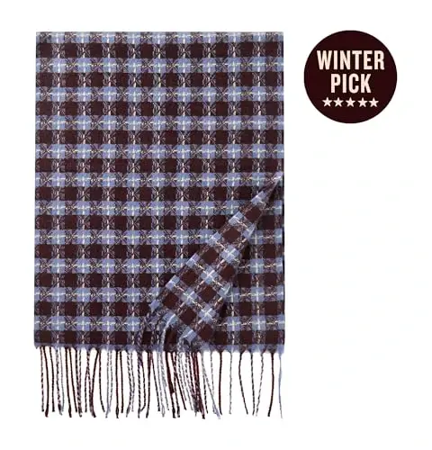CALVIN & OLIVIA Lightweight Ultra-Soft Scarf - Perfect Holiday Gift for Men & Women - Calvin (1)