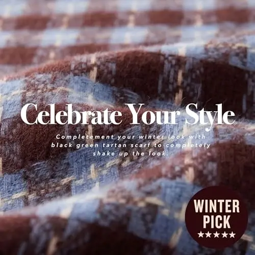 CALVIN & OLIVIA Lightweight Ultra-Soft Scarf - Perfect Holiday Gift for Men & Women - 3