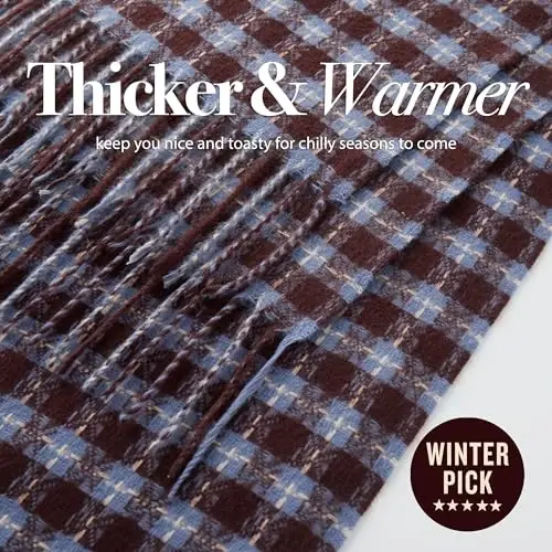 CALVIN & OLIVIA Lightweight Ultra-Soft Scarf - Perfect Holiday Gift for Men & Women - 4