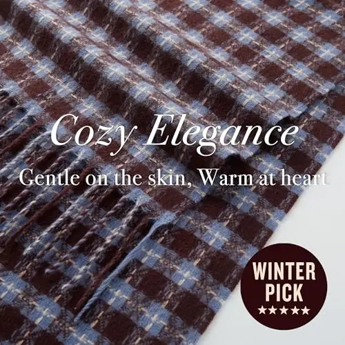 CALVIN & OLIVIA Lightweight Ultra-Soft Scarf - Perfect Holiday Gift for Men & Women - 5