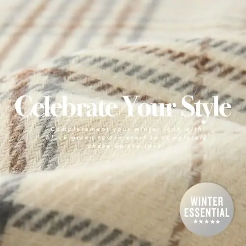 CALVIN & OLIVIA Lightweight Ultra-Soft Scarf - Perfect Holiday Gift for Men & Women - 3