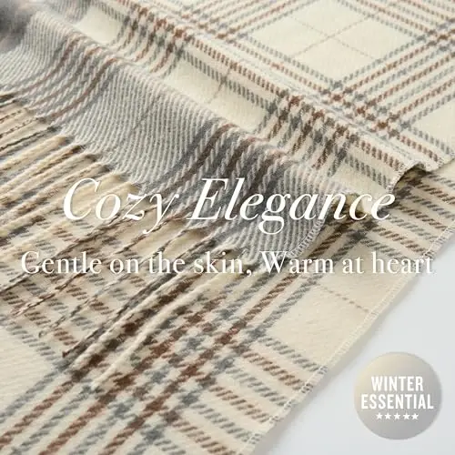 CALVIN & OLIVIA Lightweight Ultra-Soft Scarf - Perfect Holiday Gift for Men & Women - 4