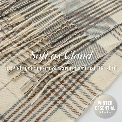 CALVIN & OLIVIA Lightweight Ultra-Soft Scarf - Perfect Holiday Gift for Men & Women - 5