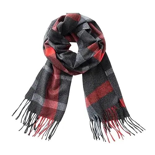 CALVIN & OLIVIA Lightweight Ultra-Soft Scarf - Perfect Holiday Gift for Men & Women - Calvin