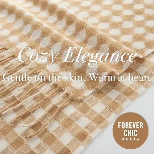 CALVIN & OLIVIA Lightweight Ultra-Soft Scarf - Perfect Holiday Gift for Men & Women - 4