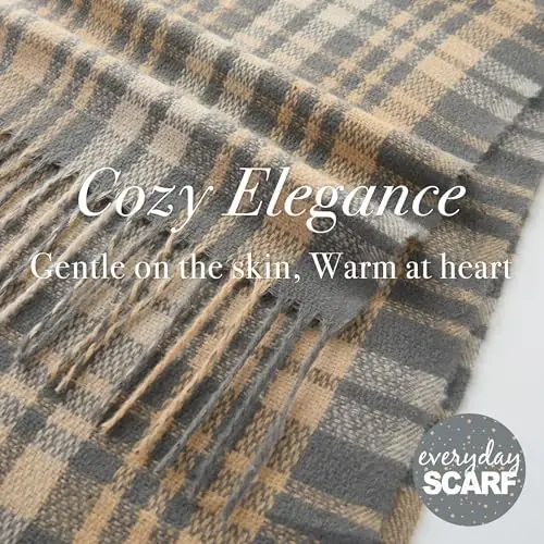 CALVIN & OLIVIA Lightweight Ultra-Soft Scarf - Perfect Holiday Gift for Men & Women - 4