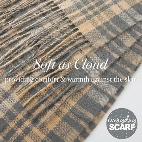 CALVIN & OLIVIA Lightweight Ultra-Soft Scarf - Perfect Holiday Gift for Men & Women - 5