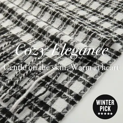 CALVIN & OLIVIA Lightweight Ultra-Soft Scarf - Perfect Holiday Gift for Men & Women - 4