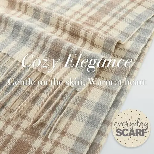 CALVIN & OLIVIA Lightweight Ultra-Soft Scarf - Perfect Holiday Gift for Men & Women - 4