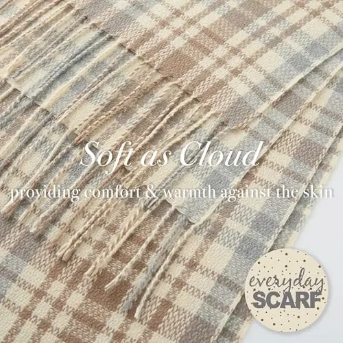 CALVIN & OLIVIA Lightweight Ultra-Soft Scarf - Perfect Holiday Gift for Men & Women - 5