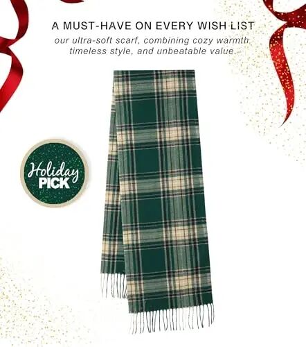 CALVIN & OLIVIA Lightweight Ultra-Soft Scarf - Perfect Holiday Gift for Men & Women - Calvin (1)