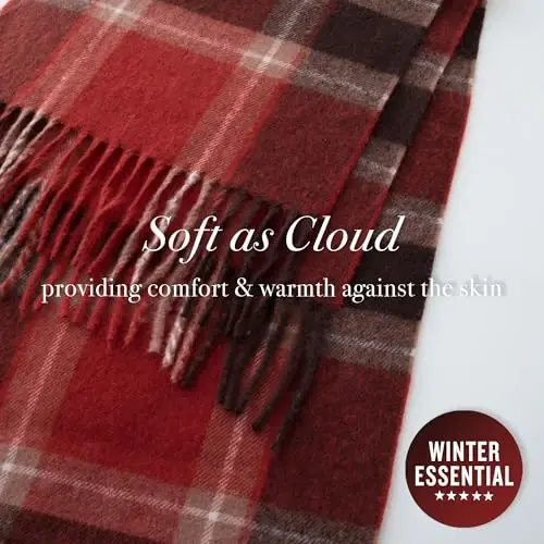 CALVIN & OLIVIA Lightweight Ultra-Soft Scarf - Perfect Holiday Gift for Men & Women - 4