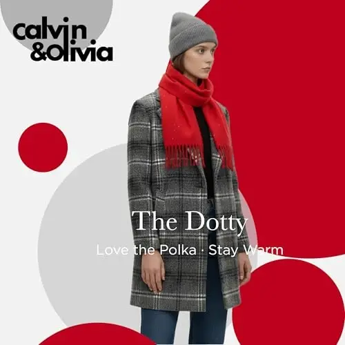 CALVIN & OLIVIA Lightweight Ultra-Soft Scarf - Perfect Holiday Gift for Men & Women - 5