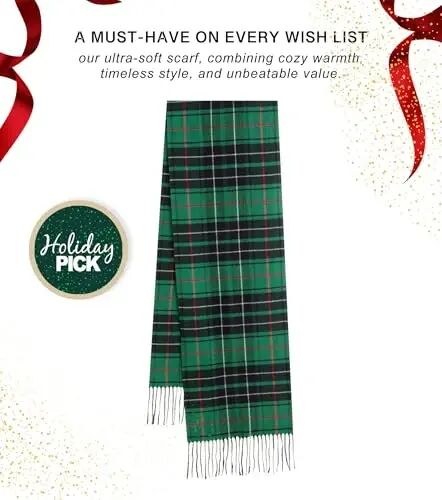 CALVIN & OLIVIA Lightweight Ultra-Soft Scarf - Perfect Holiday Gift for Men & Women - CALVIN & OLIVIA (1)