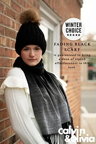 CALVIN & OLIVIA Lightweight Ultra-Soft Scarf - Perfect Holiday Gift for Men & Women - 3