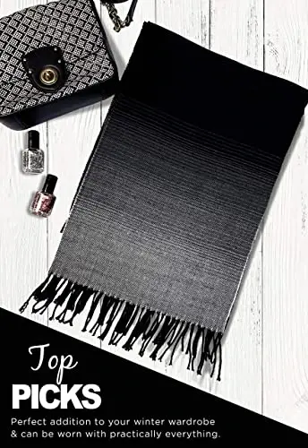 CALVIN & OLIVIA Lightweight Ultra-Soft Scarf - Perfect Holiday Gift for Men & Women - 4