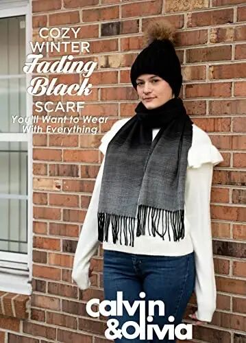 CALVIN & OLIVIA Lightweight Ultra-Soft Scarf - Perfect Holiday Gift for Men & Women - CALVIN & OLIVIA (1)