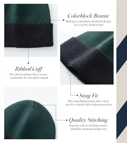 CALVIN & OLIVIA Lightweight Ultra-Soft Scarf with Hat - Perfect Holiday Gift for Men & Women - 5