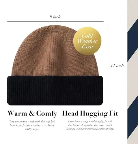 CALVIN & OLIVIA Lightweight Ultra-Soft Scarf with Hat - Perfect Holiday Gift for Men & Women - 4
