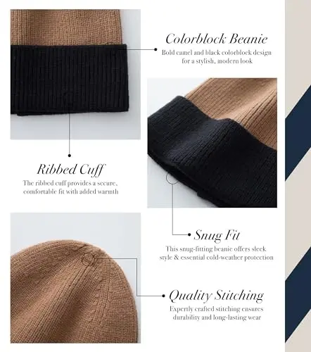 CALVIN & OLIVIA Lightweight Ultra-Soft Scarf with Hat - Perfect Holiday Gift for Men & Women - 5