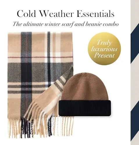 CALVIN & OLIVIA Lightweight Ultra-Soft Scarf with Hat - Perfect Holiday Gift for Men & Women - CALVIN & OLIVIA (1)