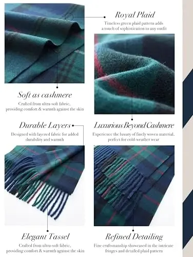 CALVIN & OLIVIA Lightweight Ultra-Soft Scarf with Hat - Perfect Holiday Gift for Men & Women - 3