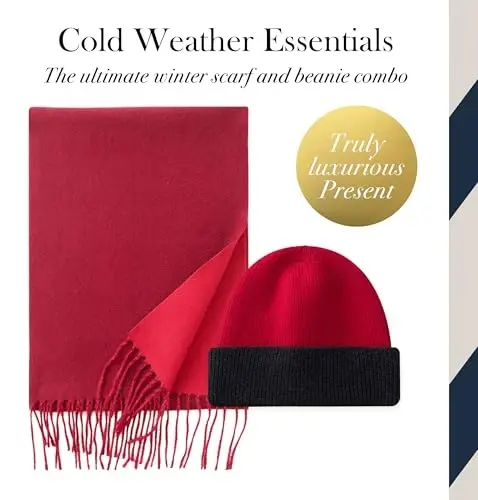 CALVIN & OLIVIA Lightweight Ultra-Soft Scarf with Hat - Perfect Holiday Gift for Men & Women - CALVIN & OLIVIA (1)