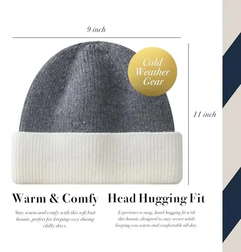 CALVIN & OLIVIA Lightweight Ultra-Soft Scarf with Hat - Perfect Holiday Gift for Men & Women - 4