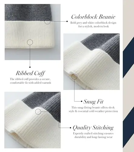 CALVIN & OLIVIA Lightweight Ultra-Soft Scarf with Hat - Perfect Holiday Gift for Men & Women - 5