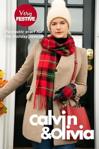 CALVIN & OLIVIA Ultra-Soft CasModazoneere Feel Scarf Winter Holiday Gift for Men & Women - 3