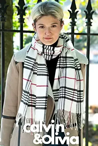 CALVIN & OLIVIA Lightweight Ultra-Soft Scarf - Perfect Holiday Gift for Men & Women - 3