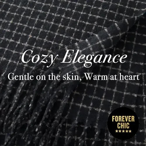 CALVIN & OLIVIA Lightweight Ultra-Soft Scarf - Perfect Holiday Gift for Men & Women - 5