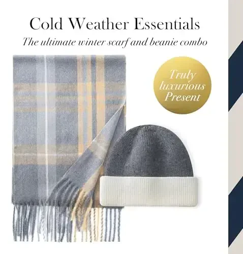 CALVIN & OLIVIA Ultra-Soft CasModazoneere Feel Scarf Winter Holiday Gift for Men & Women - 2