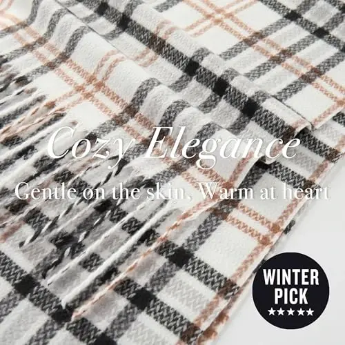 CALVIN & OLIVIA Ultra-Soft CasModazoneere Feel Scarf Winter Holiday Gift for Men & Women - 4