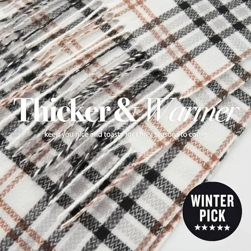 CALVIN & OLIVIA Ultra-Soft CasModazoneere Feel Scarf Winter Holiday Gift for Men & Women - 5