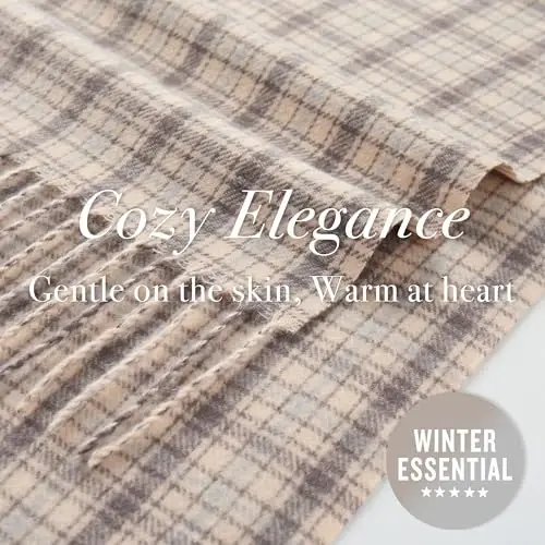 CALVIN & OLIVIA Ultra-Soft CasModazoneere Feel Scarf Winter Holiday Gift for Men & Women - 4