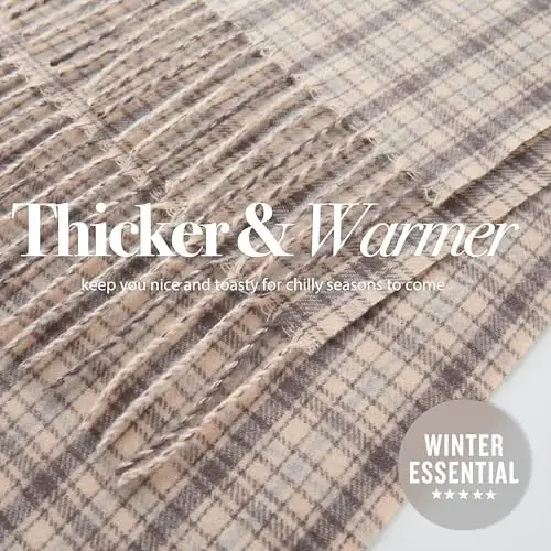 CALVIN & OLIVIA Ultra-Soft CasModazoneere Feel Scarf Winter Holiday Gift for Men & Women - 5