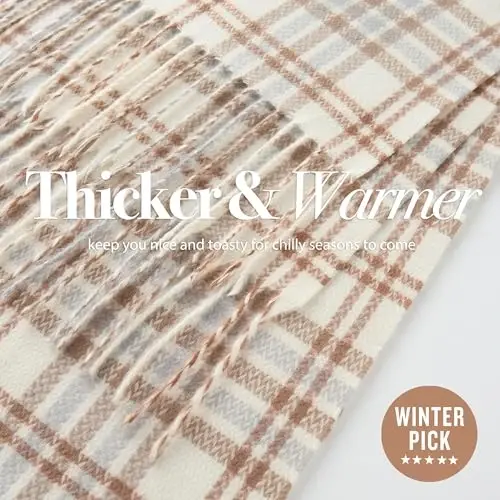 CALVIN & OLIVIA Ultra-Soft CasModazoneere Feel Scarf Winter Holiday Gift for Men & Women - 3