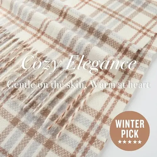 CALVIN & OLIVIA Ultra-Soft CasModazoneere Feel Scarf Winter Holiday Gift for Men & Women - 4