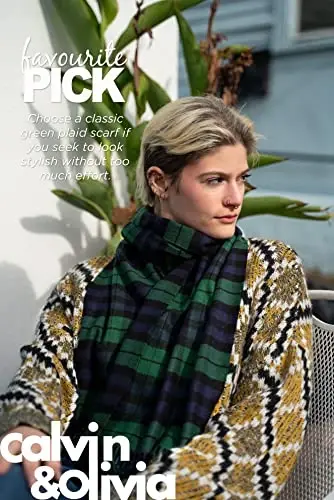 CALVIN & OLIVIA Ultra-Soft Qishki Kaşmirga O'xshash Sharf Issiq Uzun Unisex Qishki Sharflar Ayollar va Erkaklar uchun Ideal Bayram Sovg'asi - MODAZONE (1)