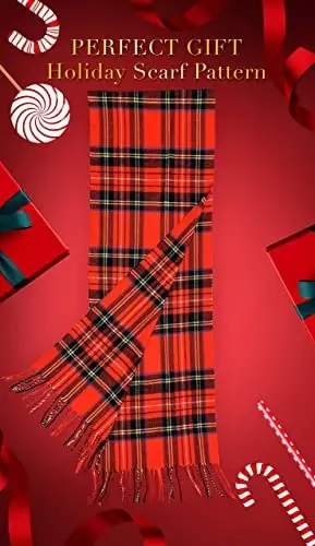 CALVIN & OLIVIA Lightweight Ultra-Soft Scarf - Perfect Holiday Gift for Men & Women - 4