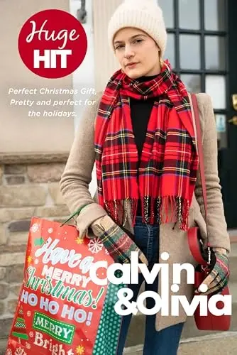 CALVIN & OLIVIA Ultra-Soft CasModazoneere Feel Scarf Winter Holiday Gift for Men & Women - 2