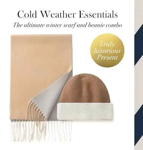 CALVIN & OLIVIA Ultra-Soft CasModazoneere Feel Scarf Winter Holiday Gift for Men & Women - CALVIN & OLIVIA (1)