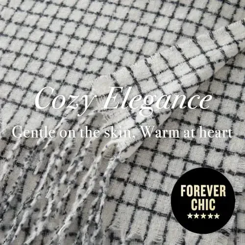 CALVIN & OLIVIA Ultra-Soft CasModazoneere Feel Scarf Winter Holiday Gift for Men & Women - 5