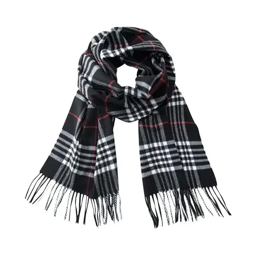 CALVIN & OLIVIA Lightweight Ultra-Soft Scarf - Perfect Holiday Gift for Men & Women - 1